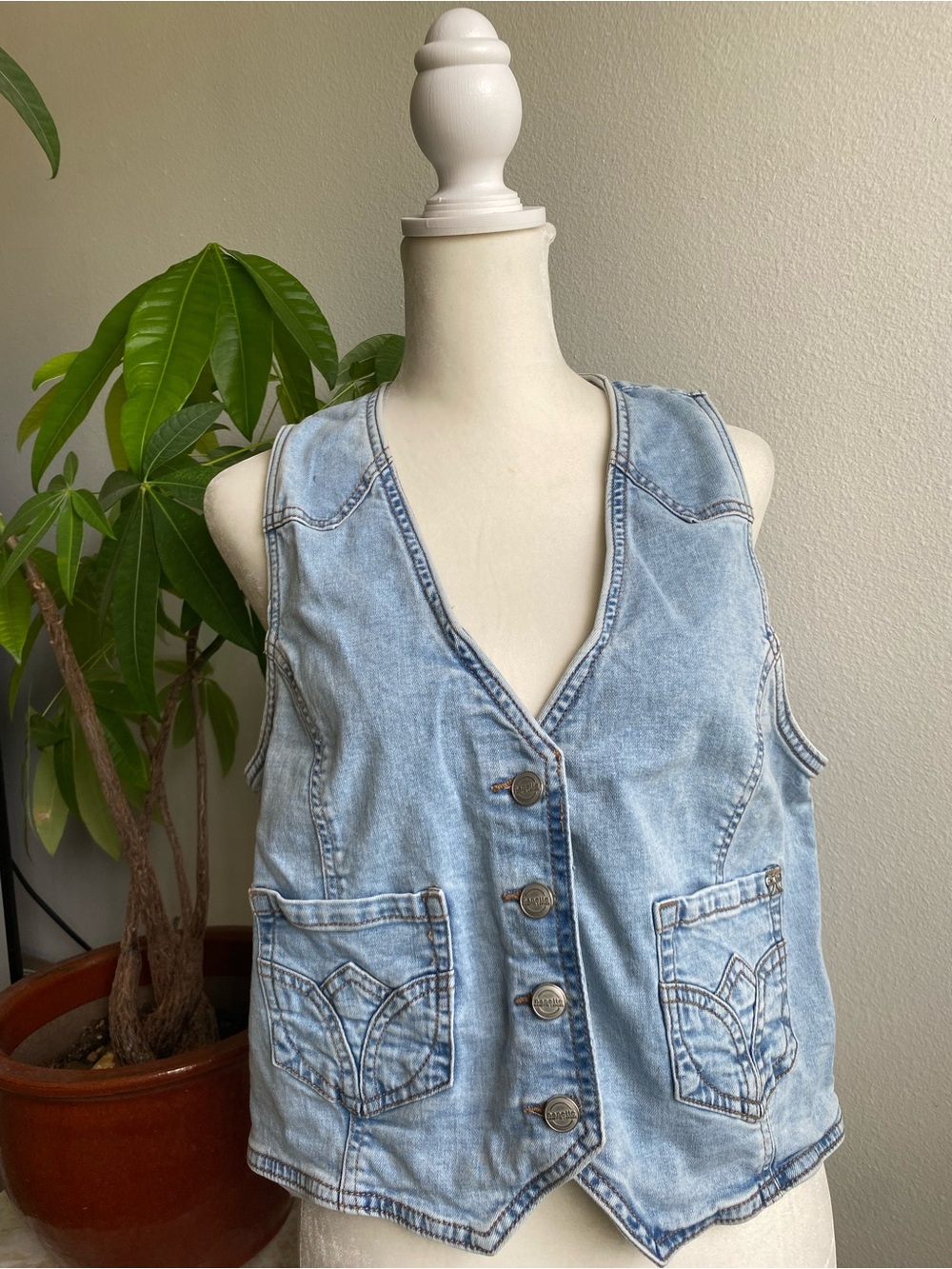 Light Blue Denim Vest